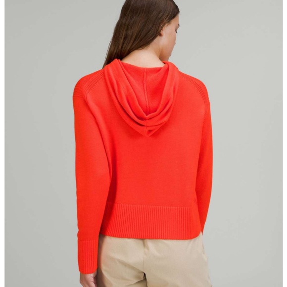 Lululemon Double Knit Sweater Hoodie Autumn Red - Picture 2 of 9